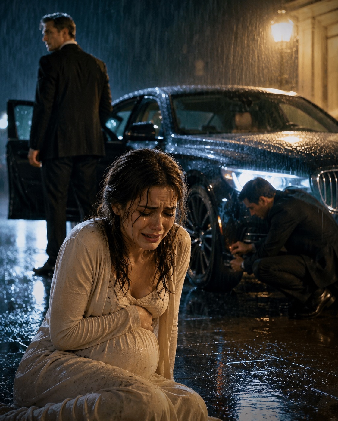 His Trusted Right Hand Tampered With Her Car the Night He Left Her in the Rain — Then She Vanished, and He Never Knew She Was Carrying His Son