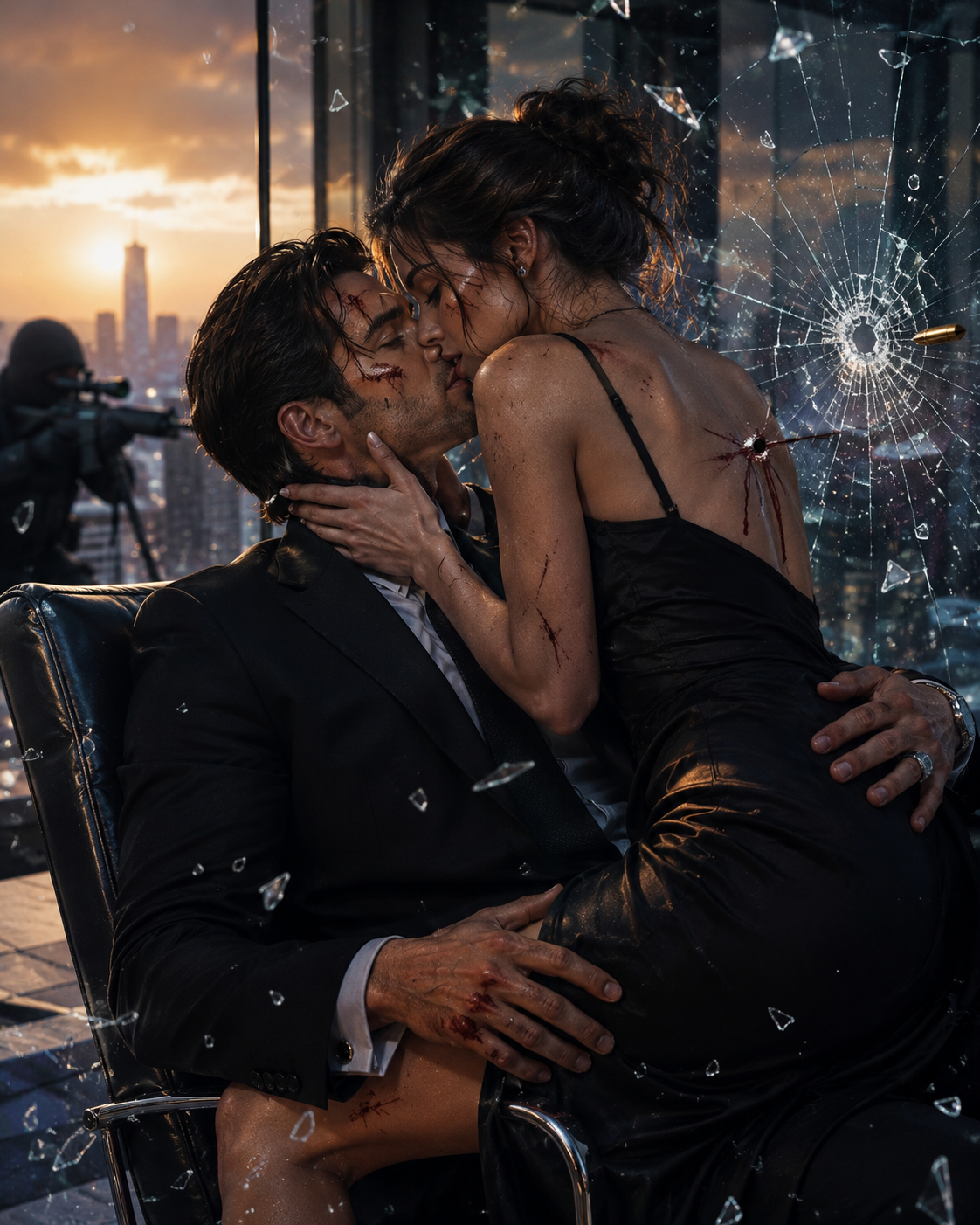 She Blocked a Sniper’s Bullet with a Kiss to Save the Billionaire — Then He Revealed He Knew Her Father’s Deadly Secret and Turned Her Survival Into His Game