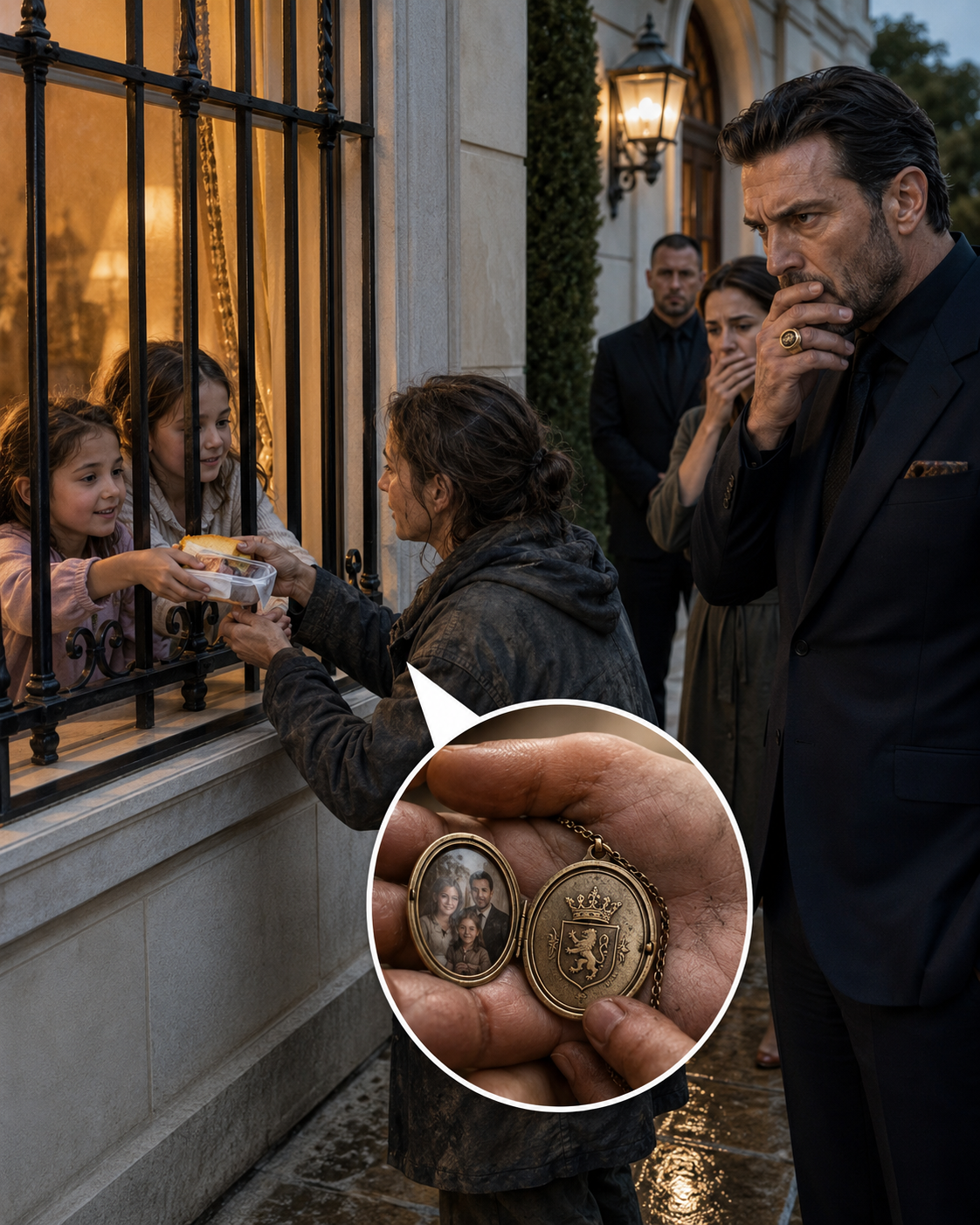 A Homeless Woman Fed the Mafia Boss’s Starving Daughters Through Their Barred Window — What He Discovered Changed Everything