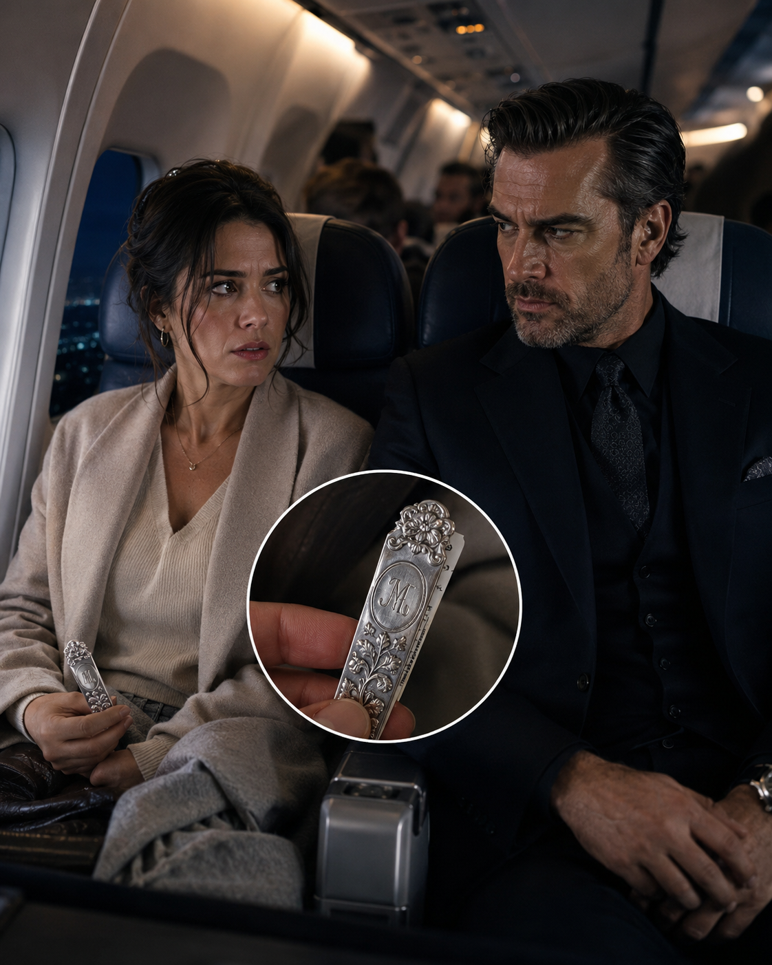 The Woman Who Fled Her Abusive Husband on a Plane , to Sit Beside a Mafia Boss and Carry a Deadly Secret in Her Mother’s Silver Bookmark