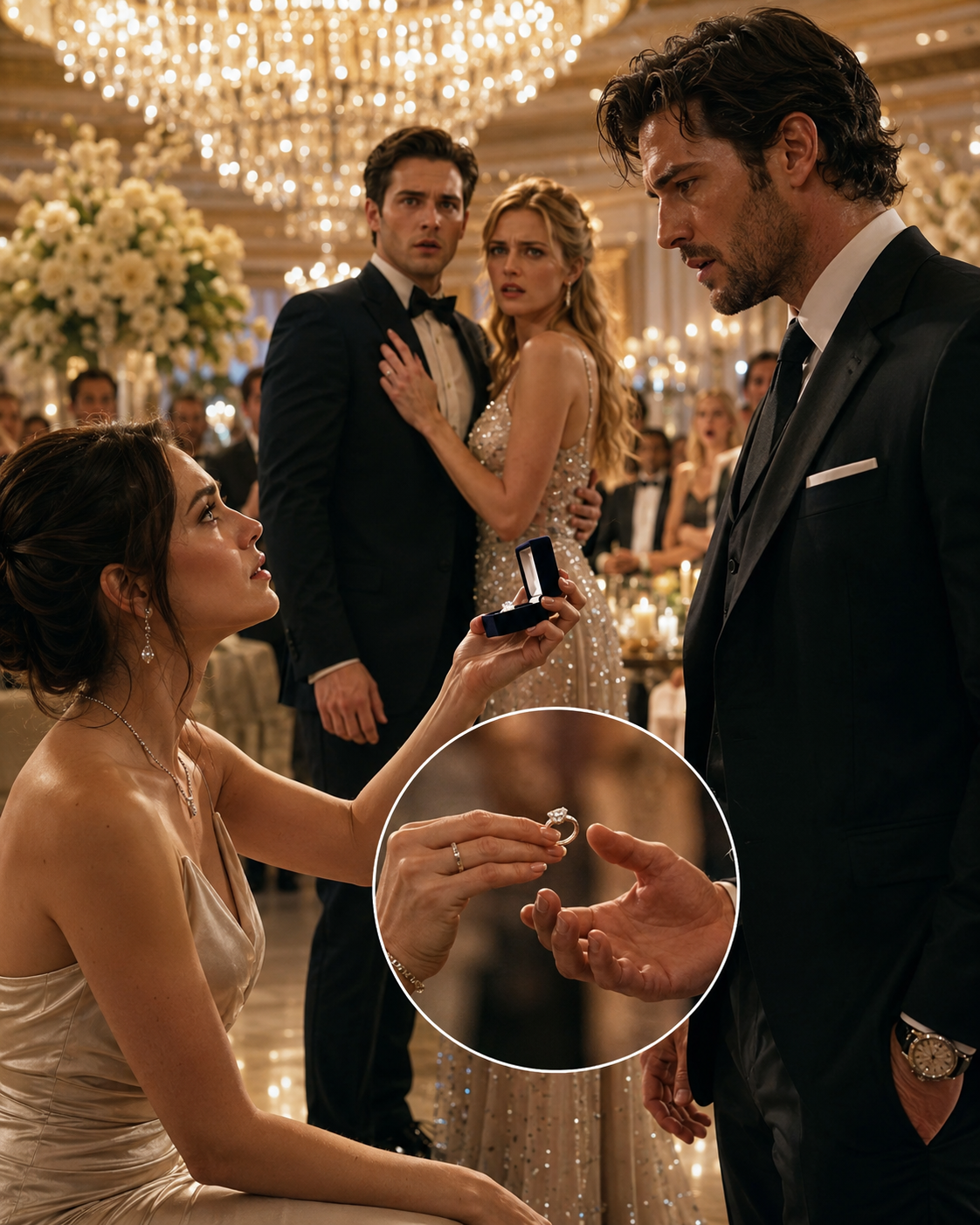 She Caught Her Fiancé With Her Sister During Their Engagement Party — So She Proposed to His Exiled Brother Right There in the Ballroom