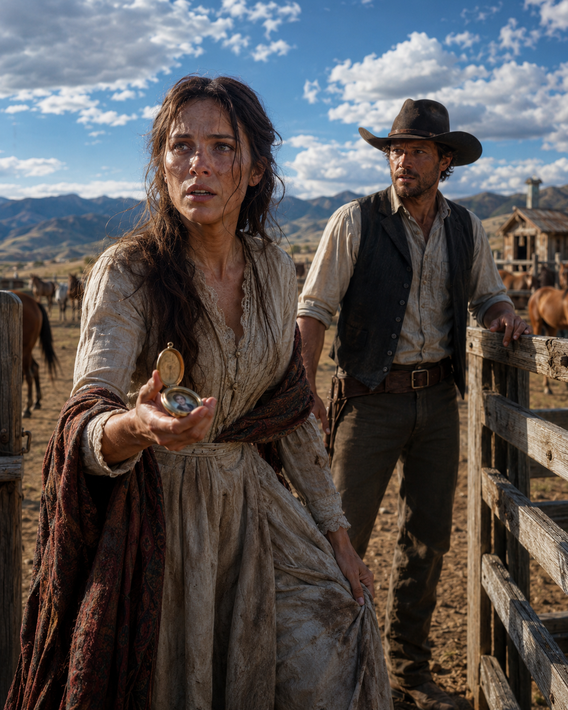 She Counted to Four Hundred and Ninety Before She Ran — Then a Rancher Found Her at His Gate With the Locket That Exposed the County’s Kindest Man