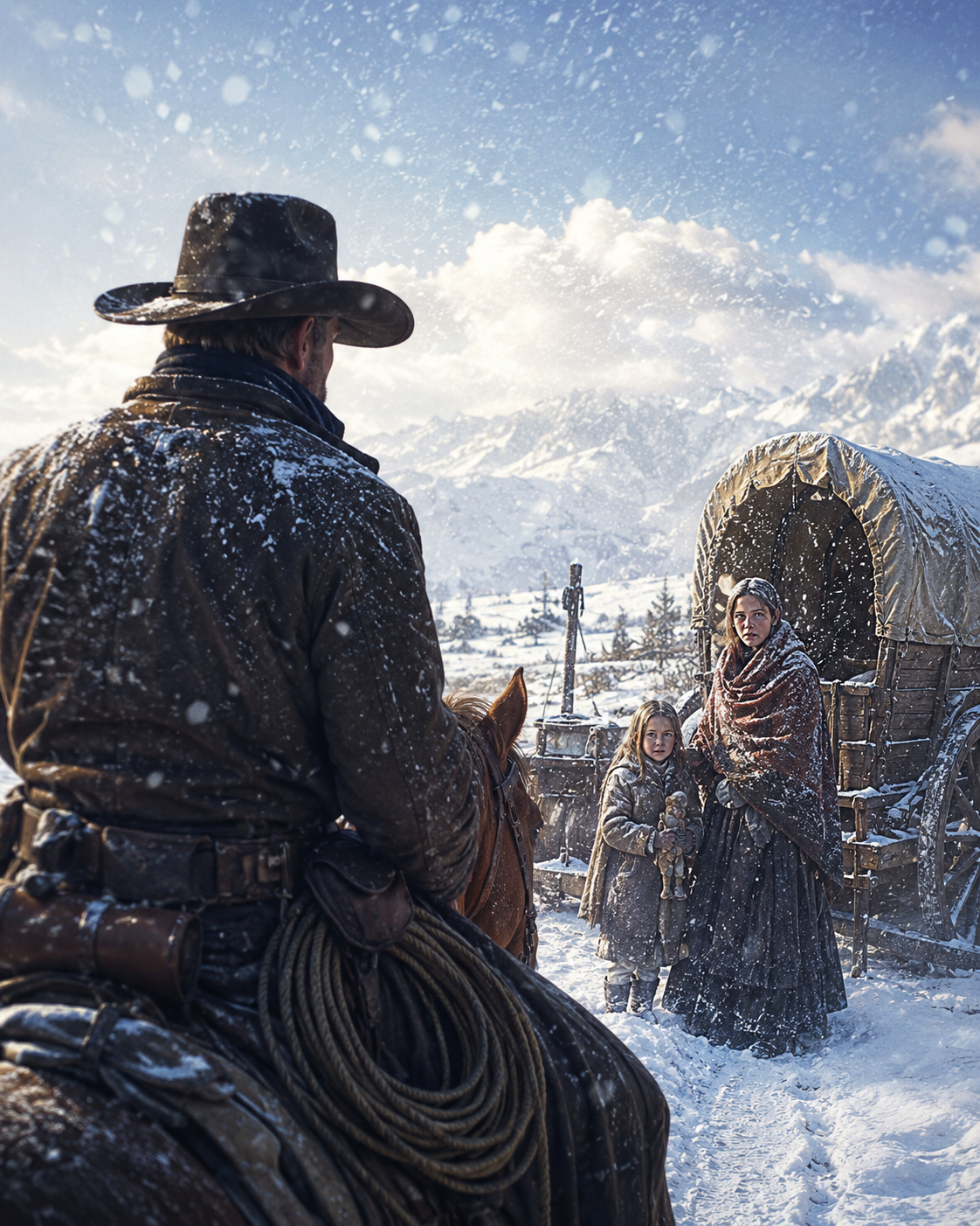 A Widowed Rancher Found a Little Girl Shielding Her Dying Mother in a Blizzard — Then the Toy in Her Coat Exposed the Man Hunting Them