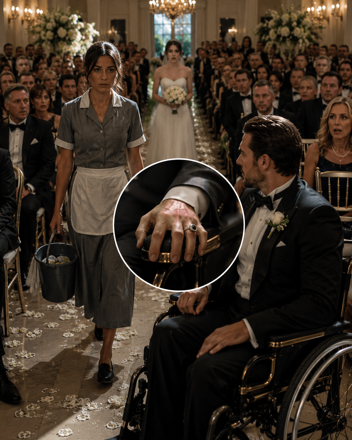 Five Hundred People Came To Watch The Paralyzed Don Humiliated At His Own Wedding — Then The Cleaning Woman Walked Down The Aisle