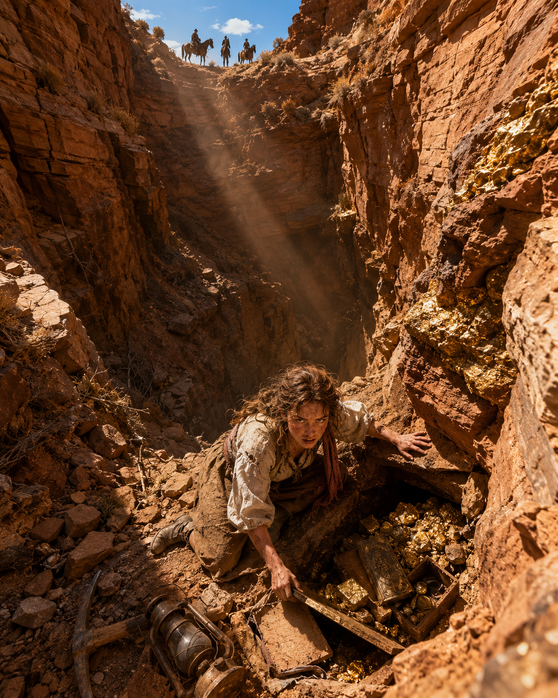 They Threw Her Into the Canyon That Swallows Men to Steal a “Worthless” Claim—Never Knowing the Grave Hid Everything They’d Buried