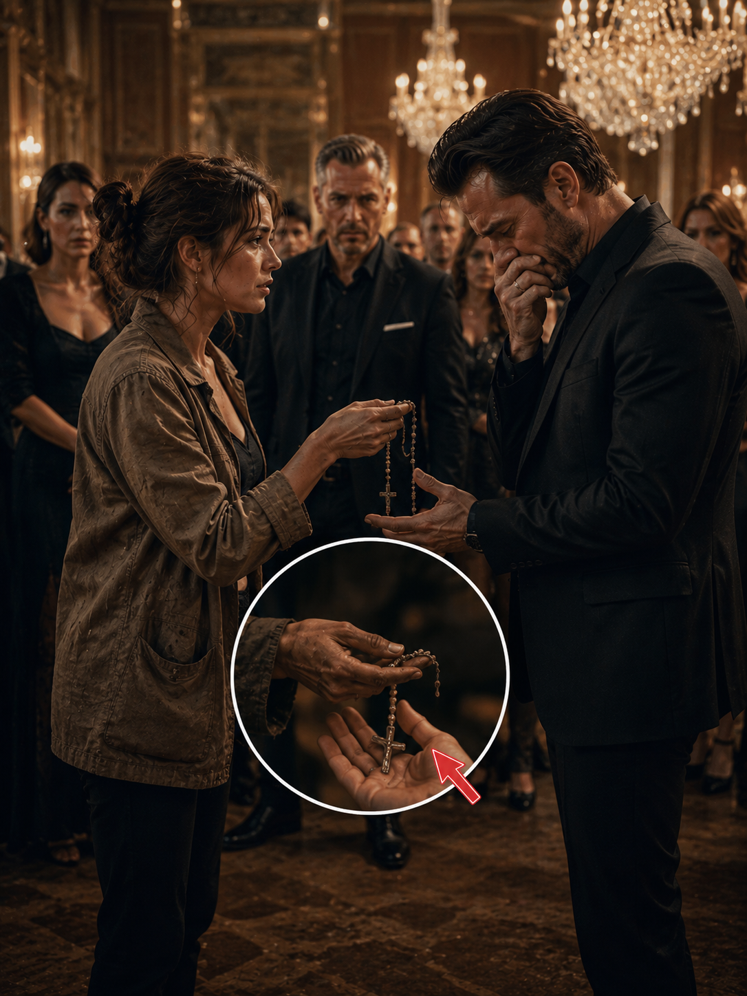 She Paid Her Last $200 for a Dead Woman’s Rosary — Then the Most Feared Man in the Room Reached for Her Hand and Wept