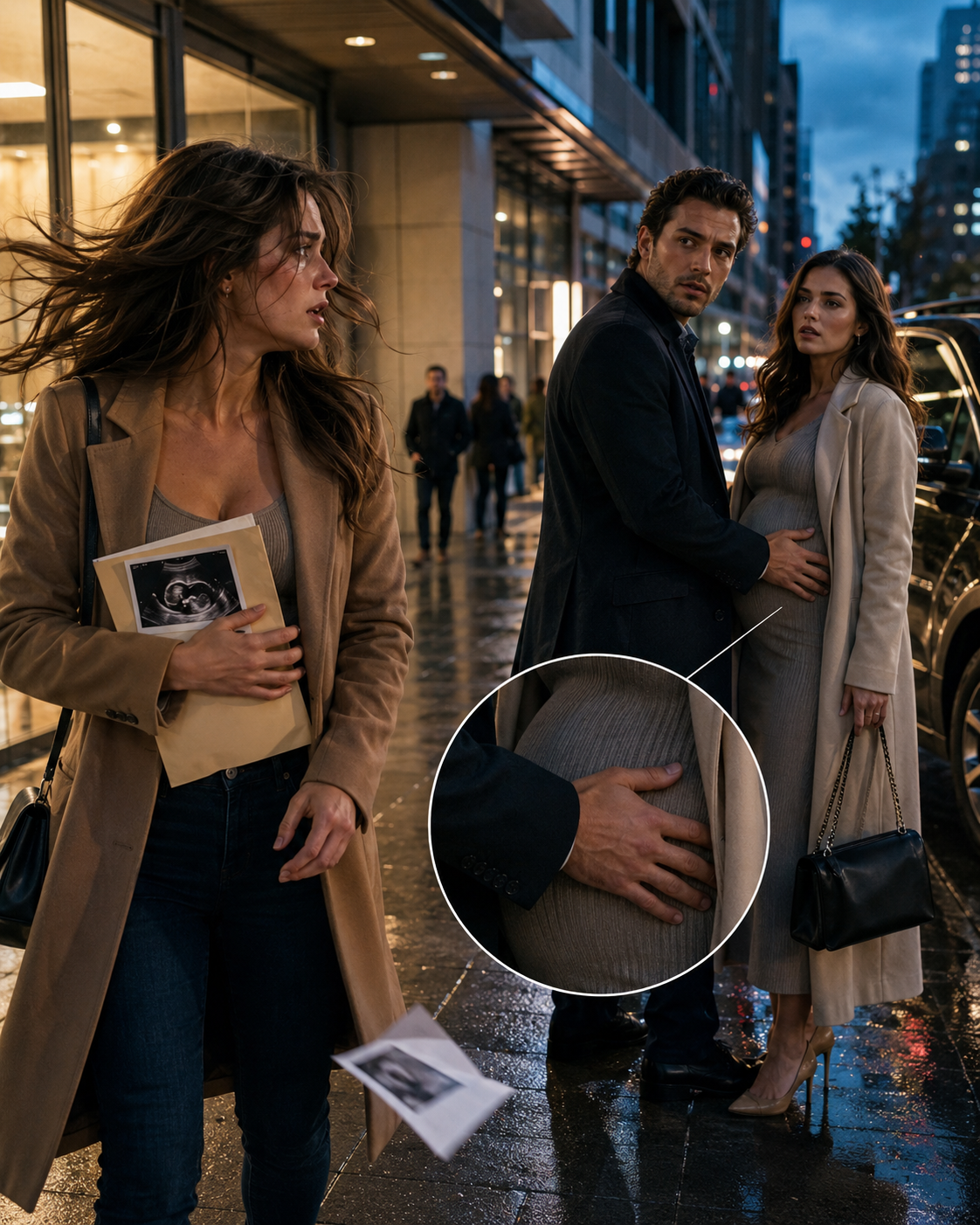 She Left Her First Ultrasound Smiling—Then Saw Her Husband With His Pregnant Mistress Outside the Clinic
