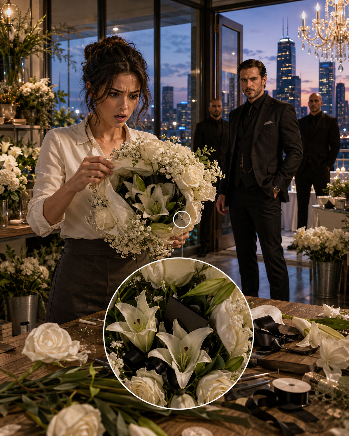 The Florist Took the Bride’s Bouquet—Then Found Funeral Lilies Hidden for the Mafia Boss