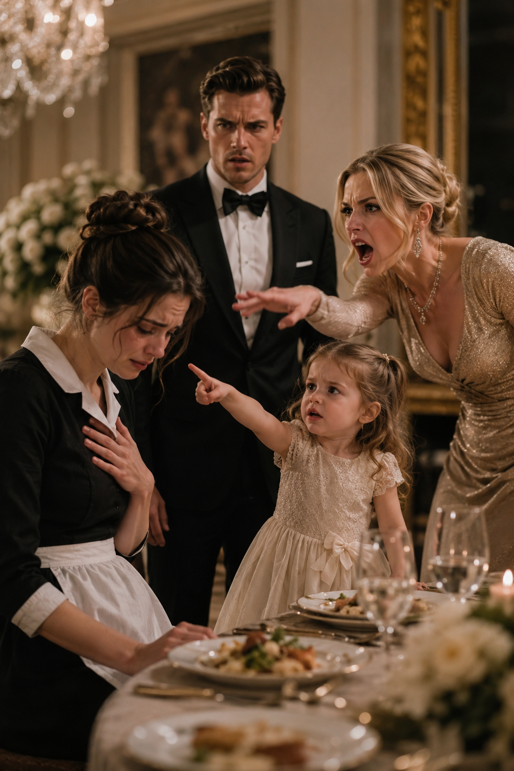 His Fiancée Humiliated the Maid at Dinner, Until Her Three-Year-Old Daughter Told the Truth