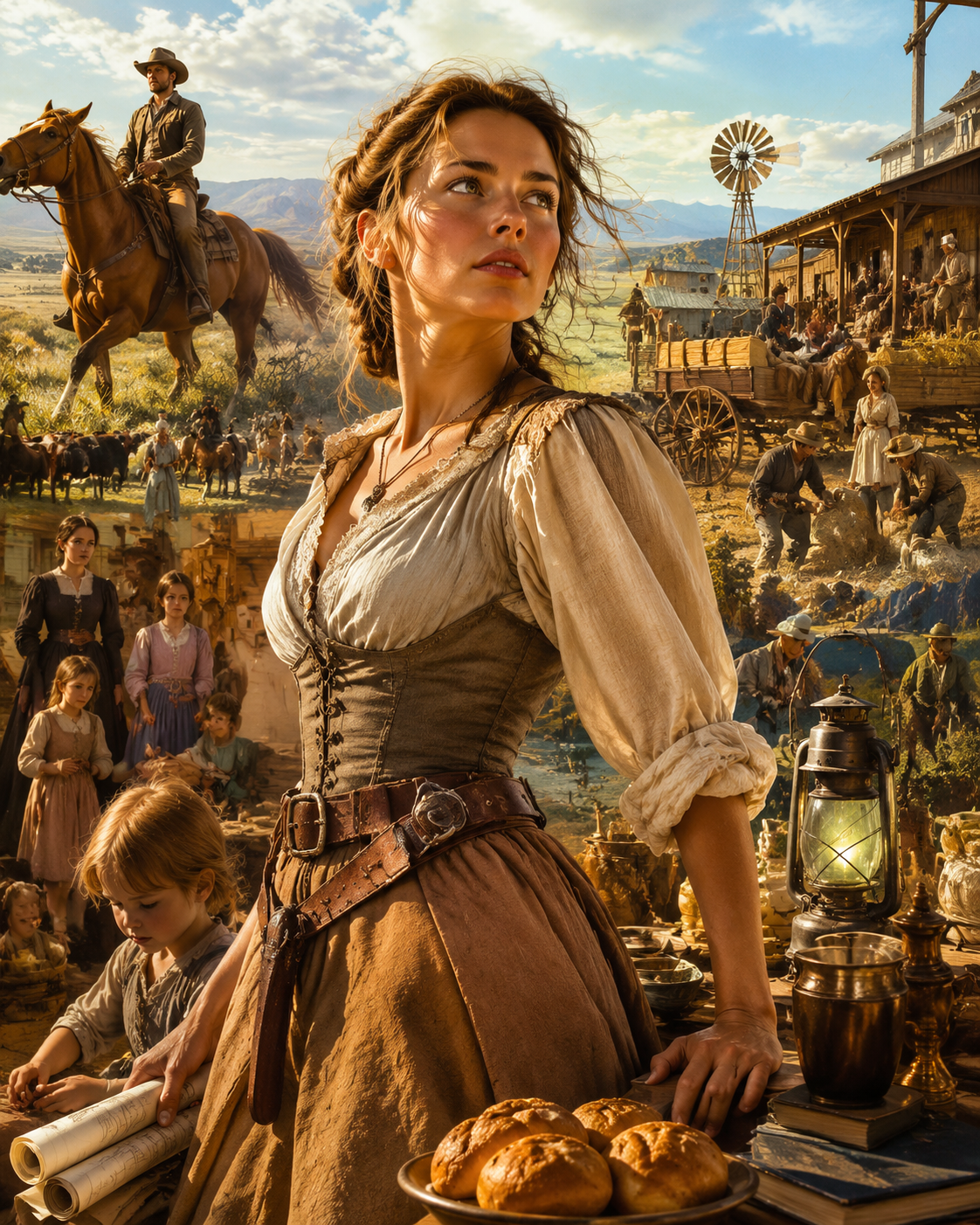 She Came West as a Wife. She Stayed as a Force of Nature — The Woman Who Turned Starvation into an Empire with Numbers and Ambition