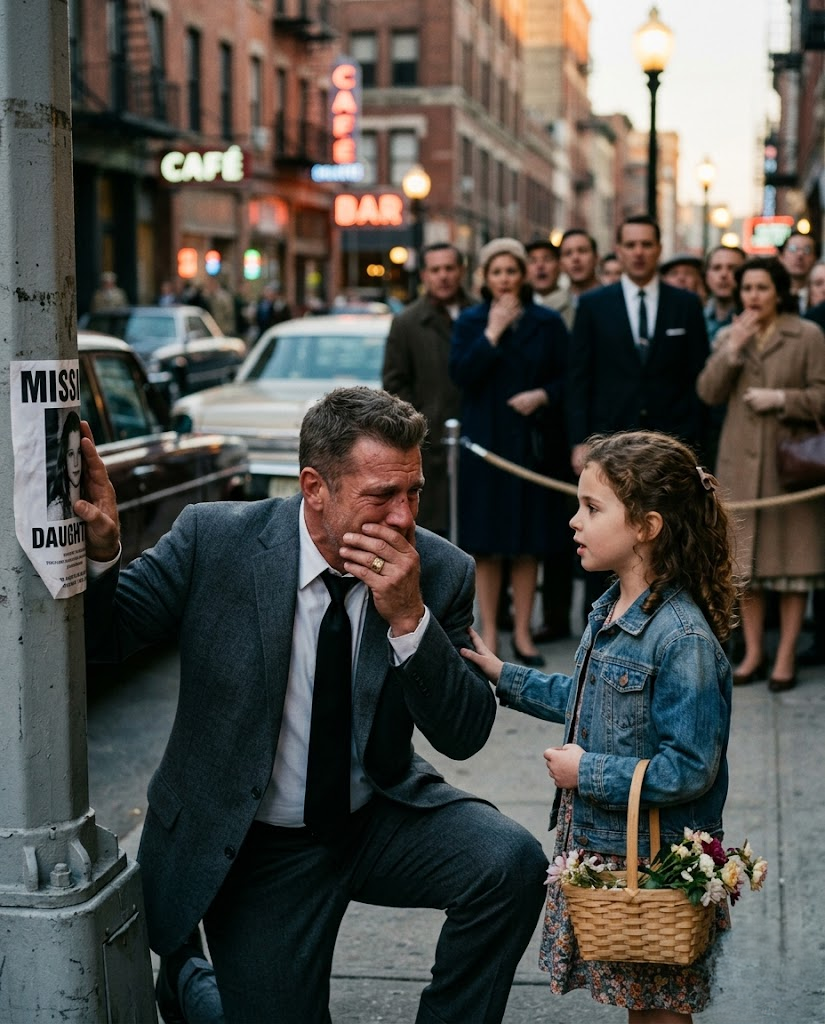 A Mafia Boss Wept Over His Missing Daughter’s Poster — Then the Flower Girl Nobody Believed Said Four Words That Changed Everything
