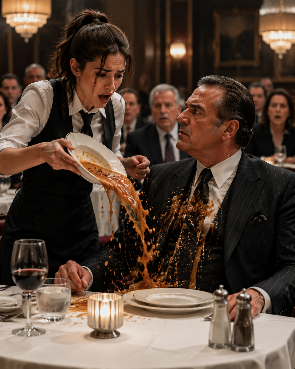 She Dropped Soup on the Most Feared Man in Boston — Then He Asked the Question Nobody in That Restaurant Had Thought to Ask Her All Day