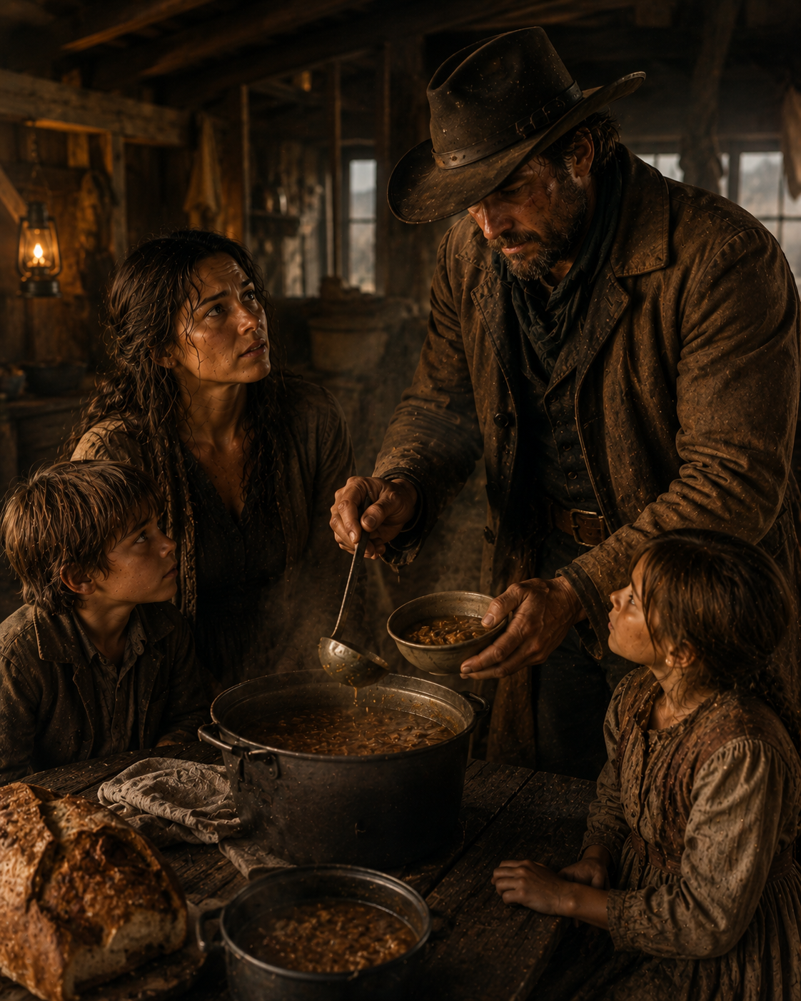 When Hunger Came Early That Winter, Her Children Asked Why God Had Stopped Listening—Then the Rancher Who’d Buried His Hope Broke His Own Rules to Save Them