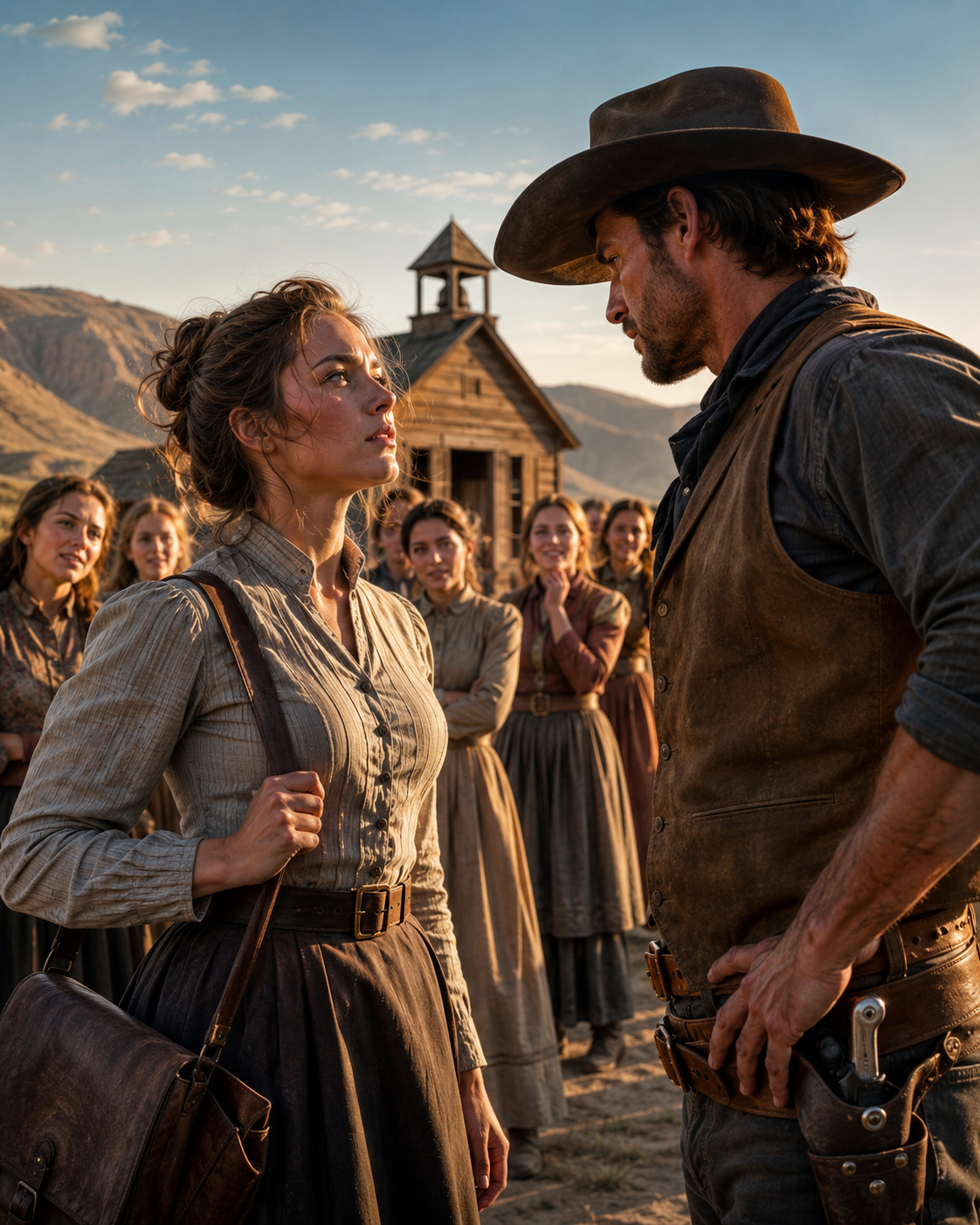 She Rode Three Days Across Nevada to Take the Teaching Post — No One Told Her the Rancher Who Built the Schoolhouse Had Already Made Every Woman in the Valley Believe She Was His Future Wife