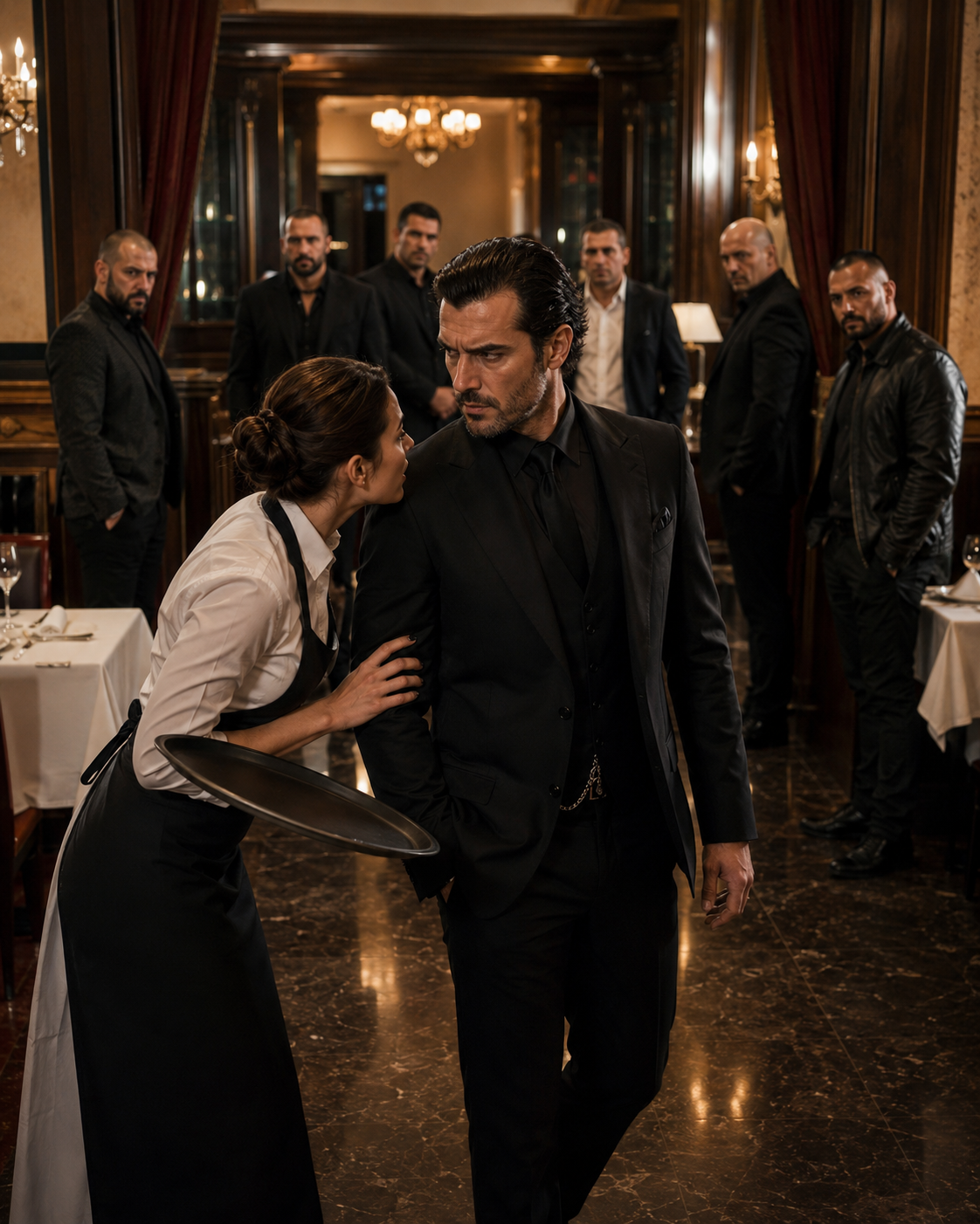 Six Men Waited to Kill the Mafia Boss, Until the Waitress Whispered “Keep Walking”