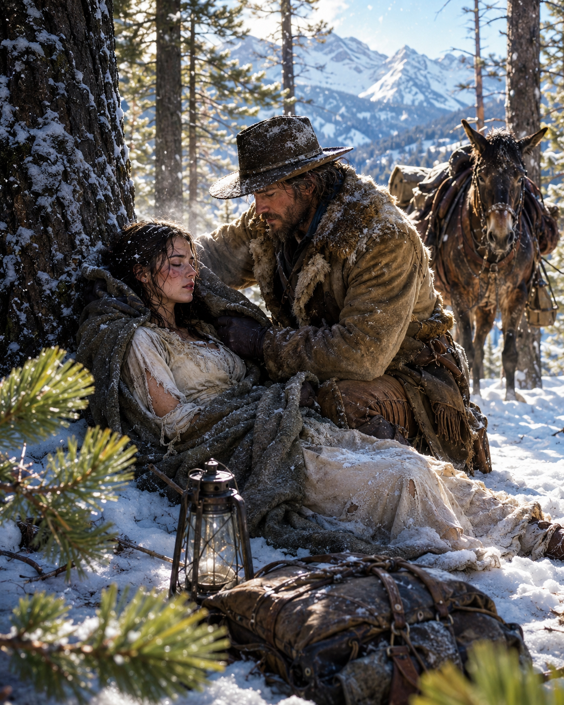 They Called Her Ruined — Until a Mountain Man Found Her Freezing Beneath the Pines