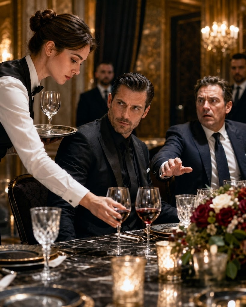 A Waitress Switched the Billionaire’s Wine in Three Seconds — Then His Trusted Partner Panicked