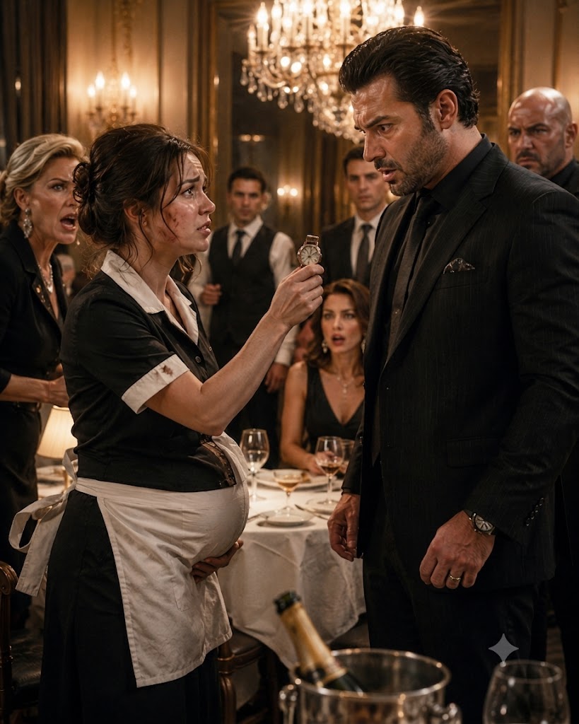 They Slapped the Pregnant Waitress — Until Her Dead Husband’s Watch Made the Mafia Boss Freeze