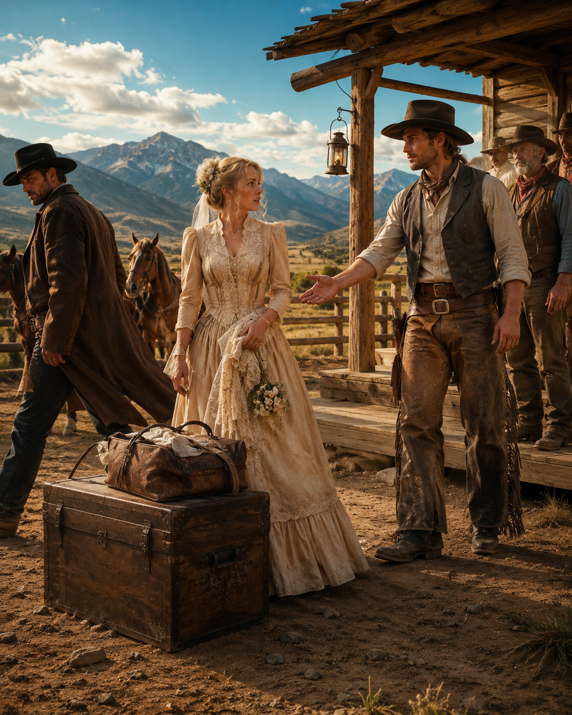 The Mail-Order Bride Was Rejected by One Brother — Then the Quiet Rancher Offered Her His Name
