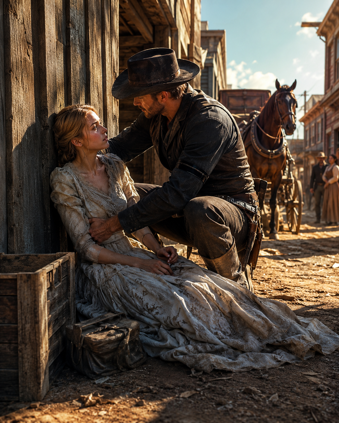The Mail-Order Bride Was Left Starving in an Alley — Until a Widowed Cowboy Took Her Home