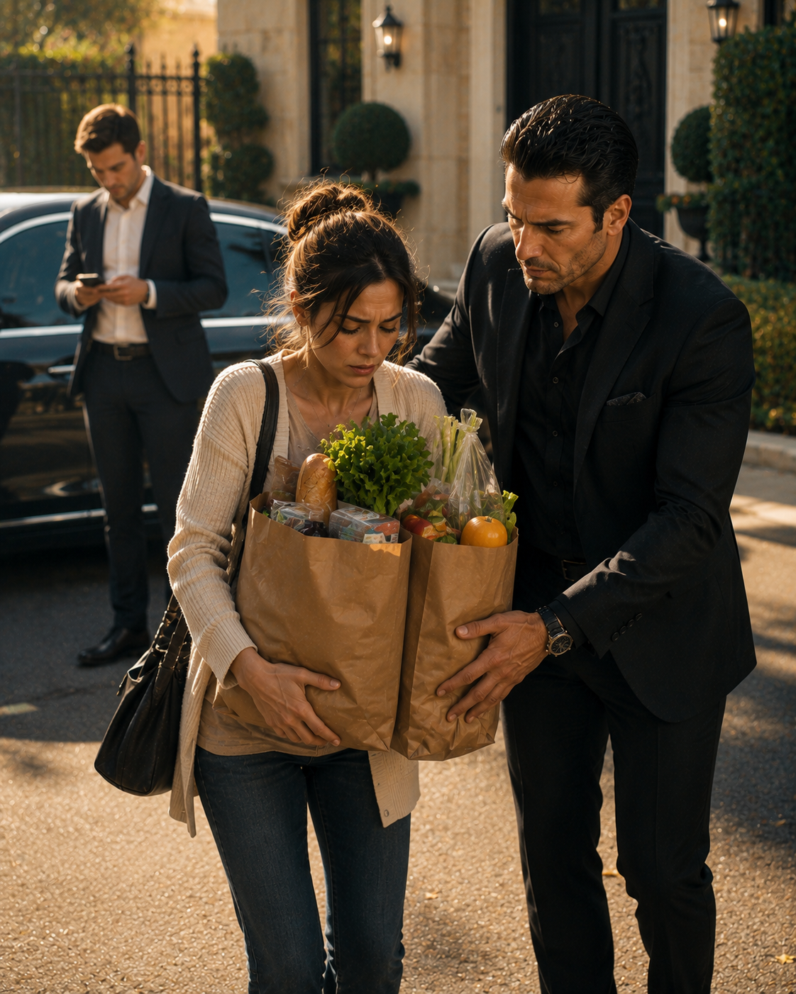 Her Husband Forgot to Notice Her — Until a Stranger Helped Her Carry Groceries Home