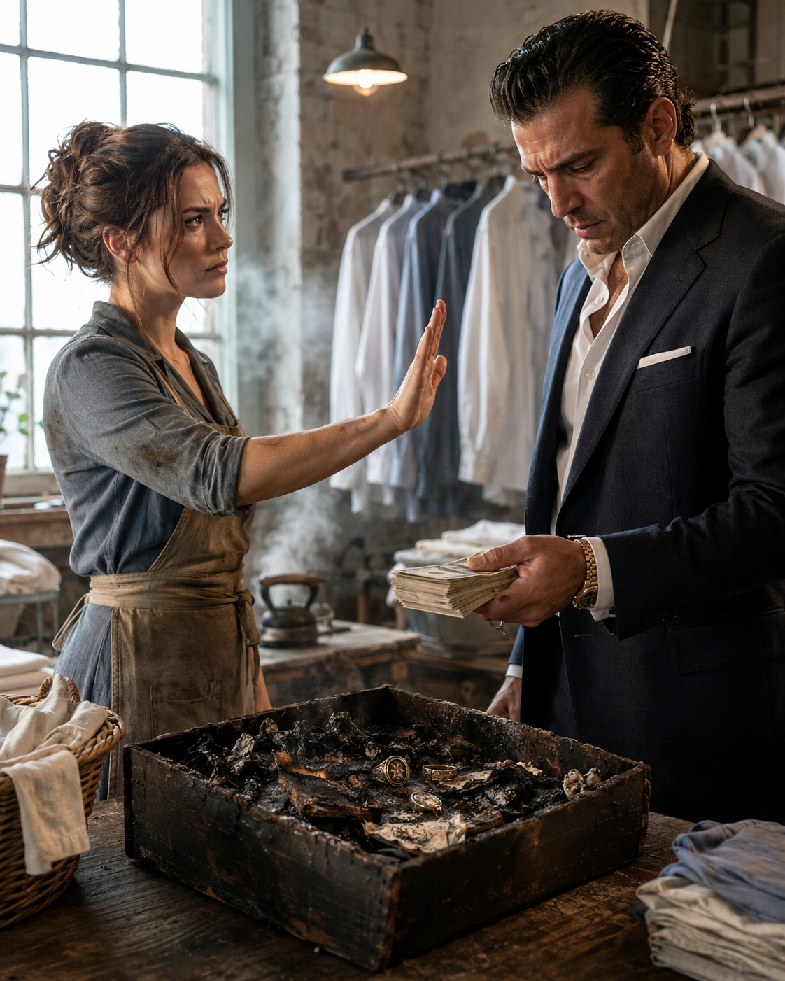 The Laundress Refused His Blood Money — Then the Mafia Boss Found His Name in Her Father’s Ruin