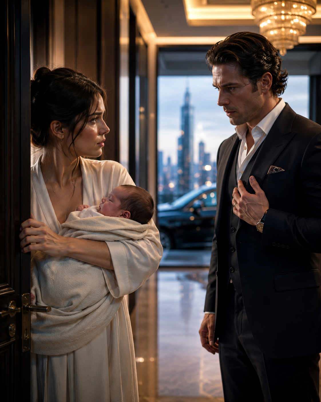 She Thought the Billionaire Was Coming to Take Her Baby — But He Didn’t Know the Child Was His