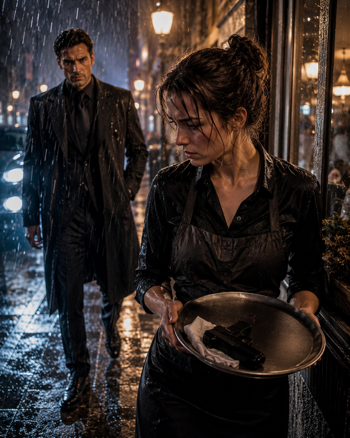 The Mafia Boss Followed Her into the Rain and Discovered the Waitress Was the Weapon All Along