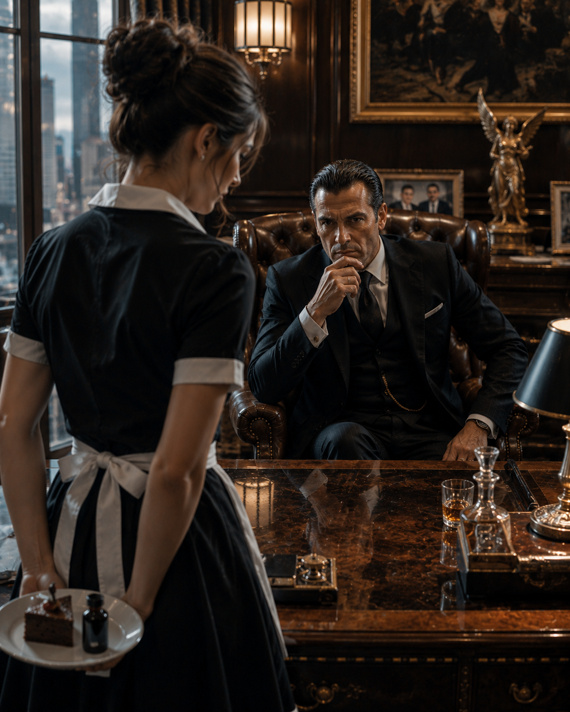 The Waitress Was Paid to Poison the Mafia King — She Walked Into His Office Instead