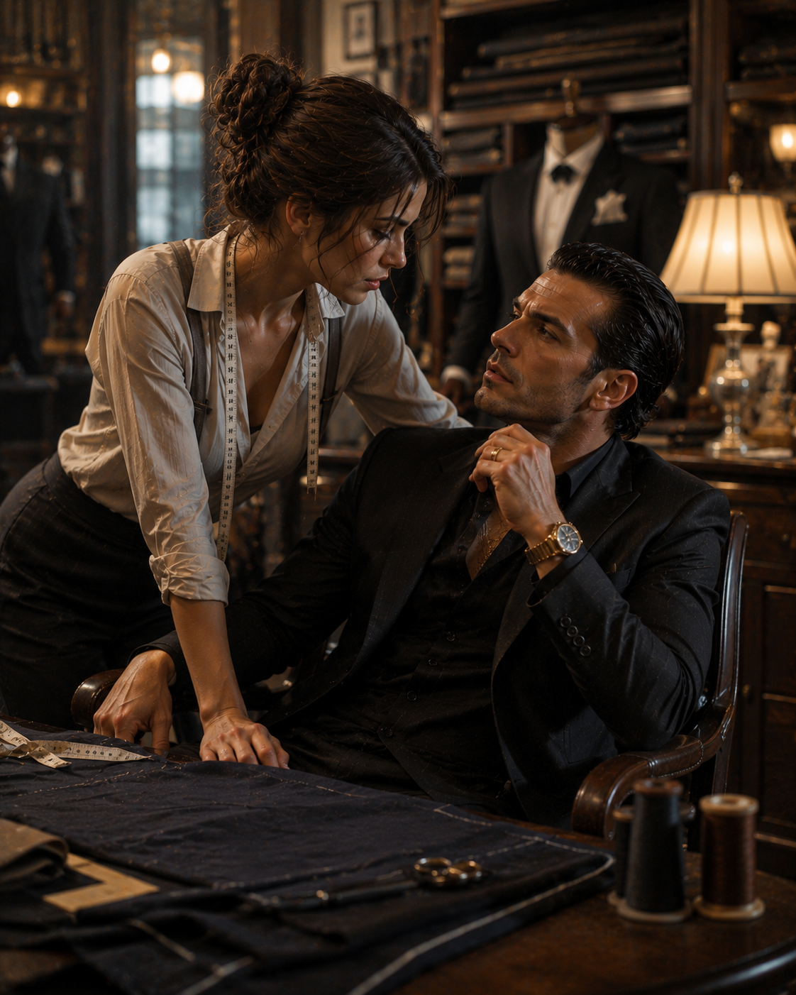 The Mafia Capo Asked the Tailor One Question — Her Answer Became His Obsession