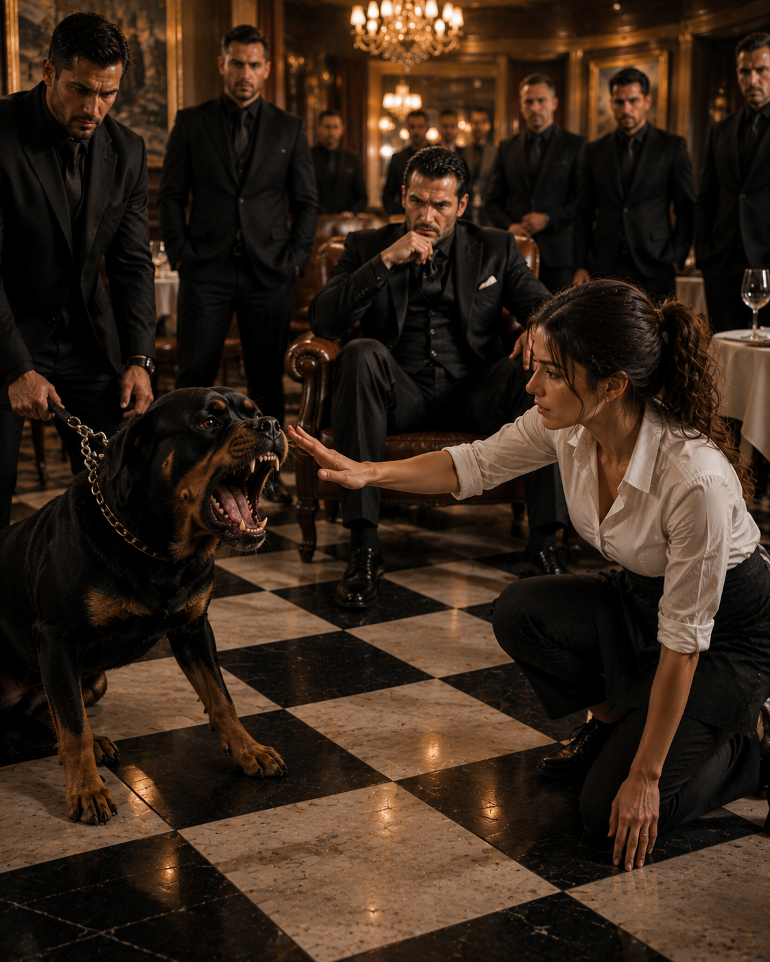 The Mafia Boss’s Killer Dog Terrified Everyone—Until One Waitress Saw What Nobody Else Did