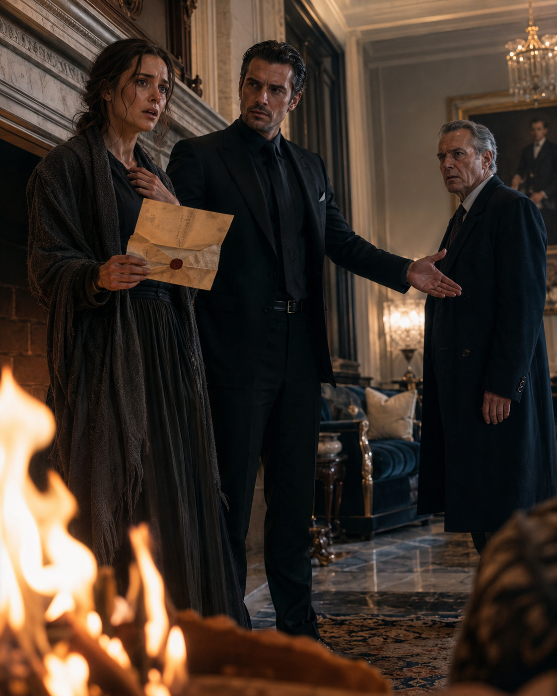 Take the Warm Side of the Fire,” He Told the Outcast Woman — Then a Dead Mother’s Letter Exposed the Man Who Destroyed Her Life