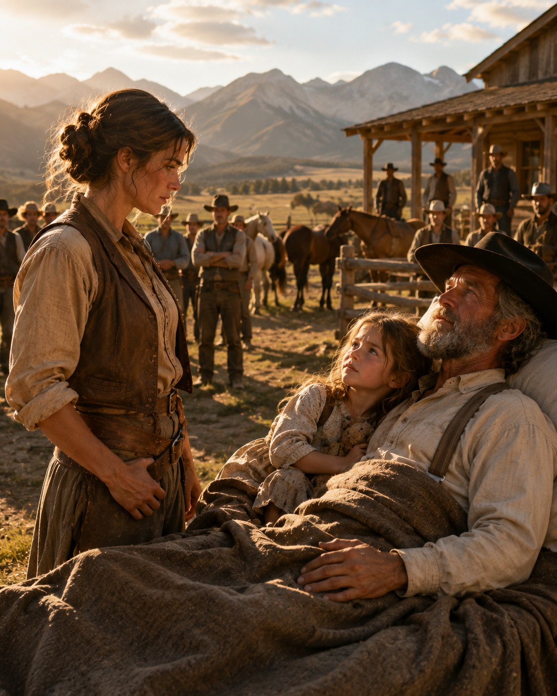 The Town Mocked Her for Running a Ranch Alone — Then a Dying Father Arrived With the Daughter He Refused to Abandon