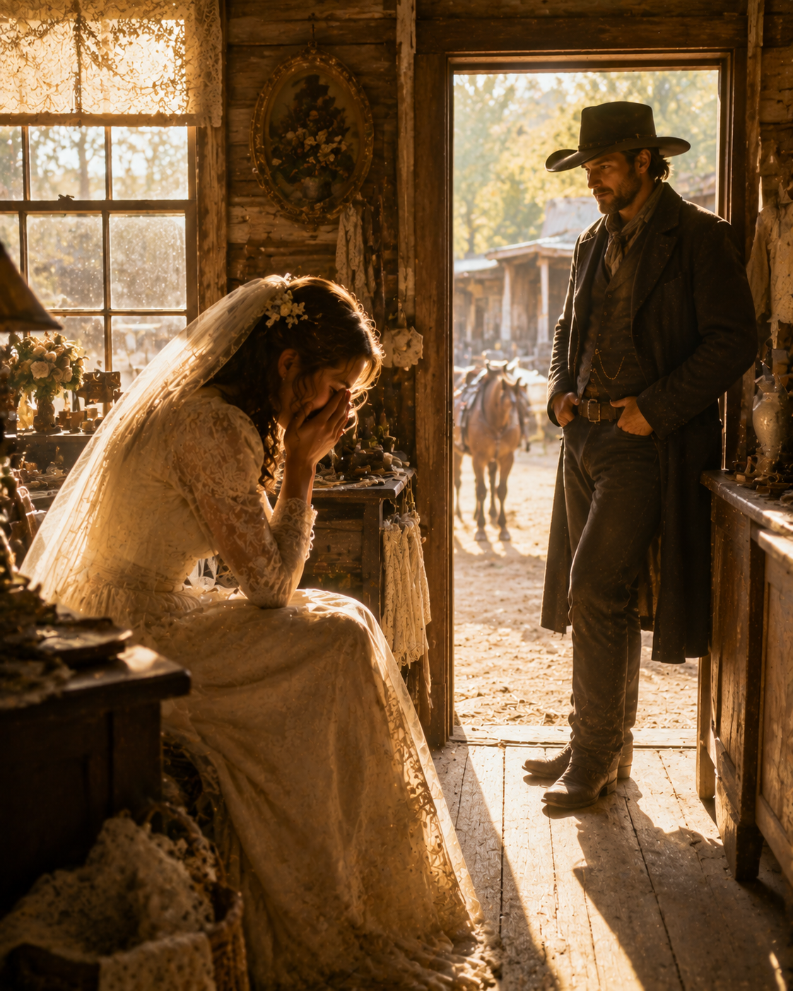 She Was Abandoned Before Her Wedding — Then a Quiet Stranger Walked Into Her Shop and Changed Everything