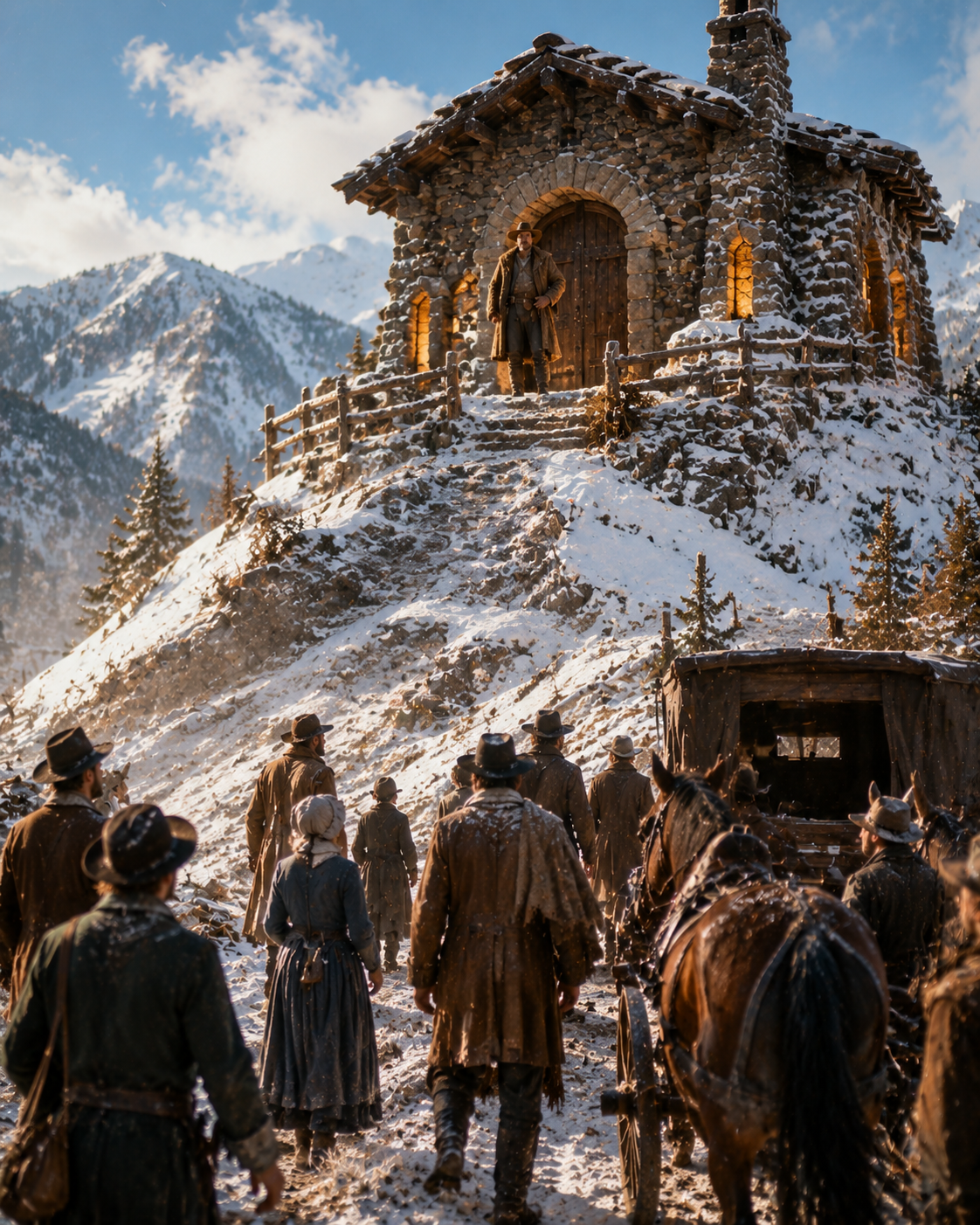 Everyone Laughed When He Built a Hill — Then the Blizzard Came and His Stone Home Saved Them All