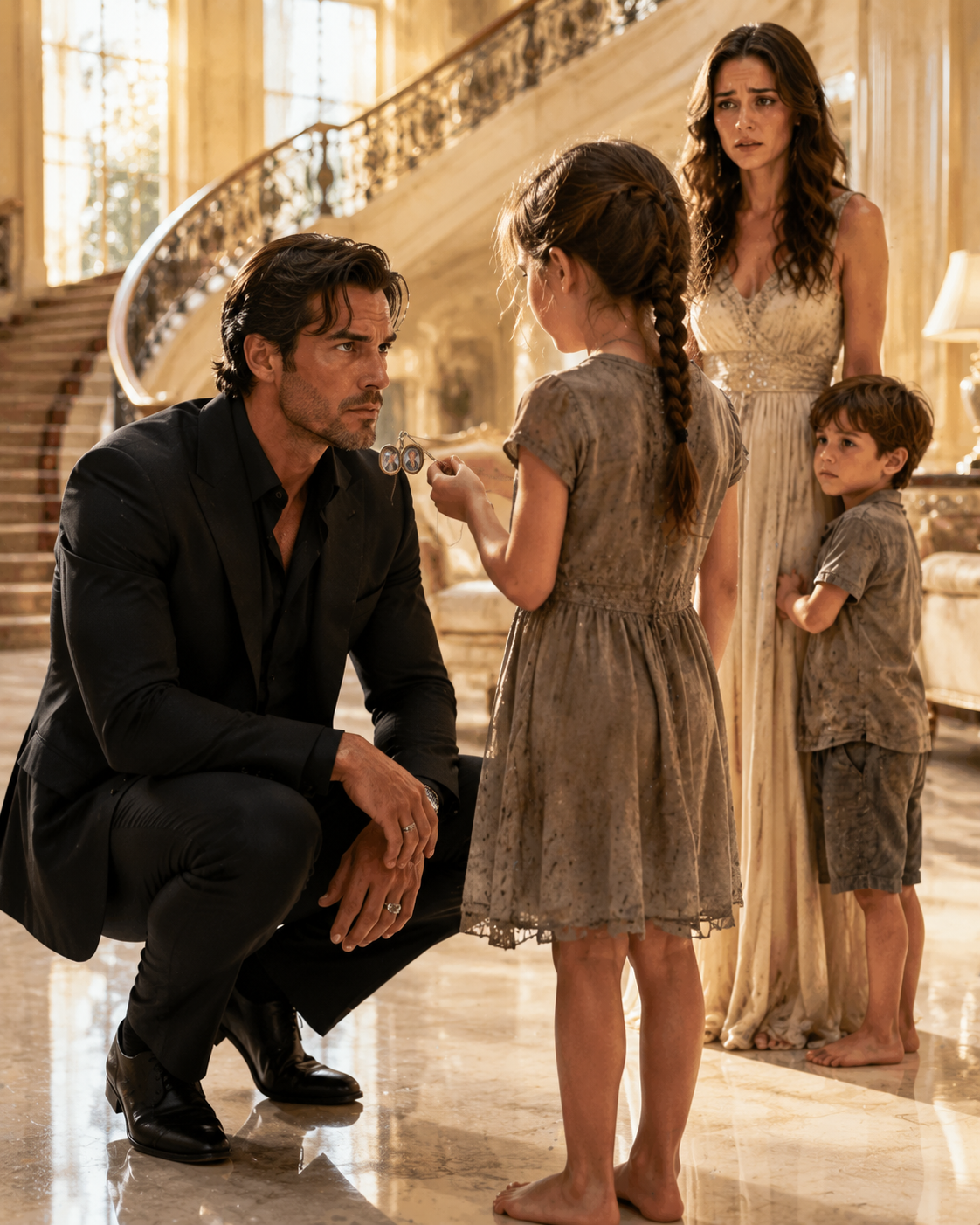 A Barefoot Girl Asked The Billionaire To Pretend He Was Her Dad — Then He Discovered The Children He Never Knew Existed
