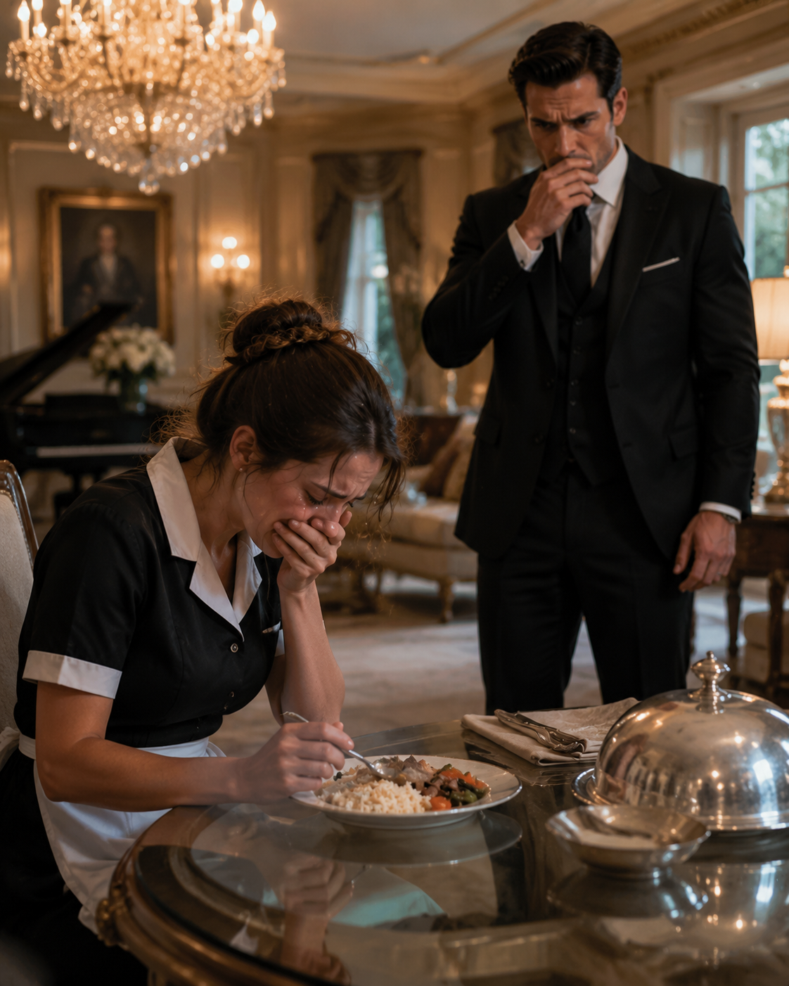 The Billionaire Found His Housekeeper Crying Over Cold Food — Then Discovered The Secret She Hid To Save Her Mother