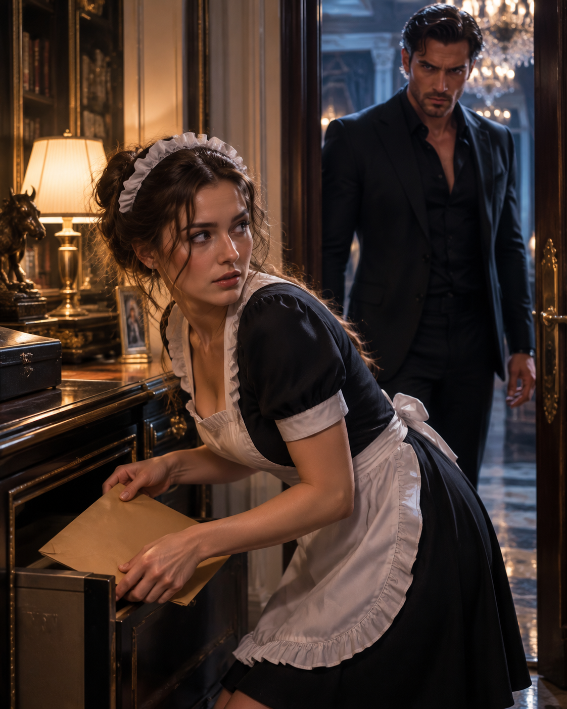 The Maid He Caught in the Dark Was Not a Victim—She Was the Trap His Own House Set for Him