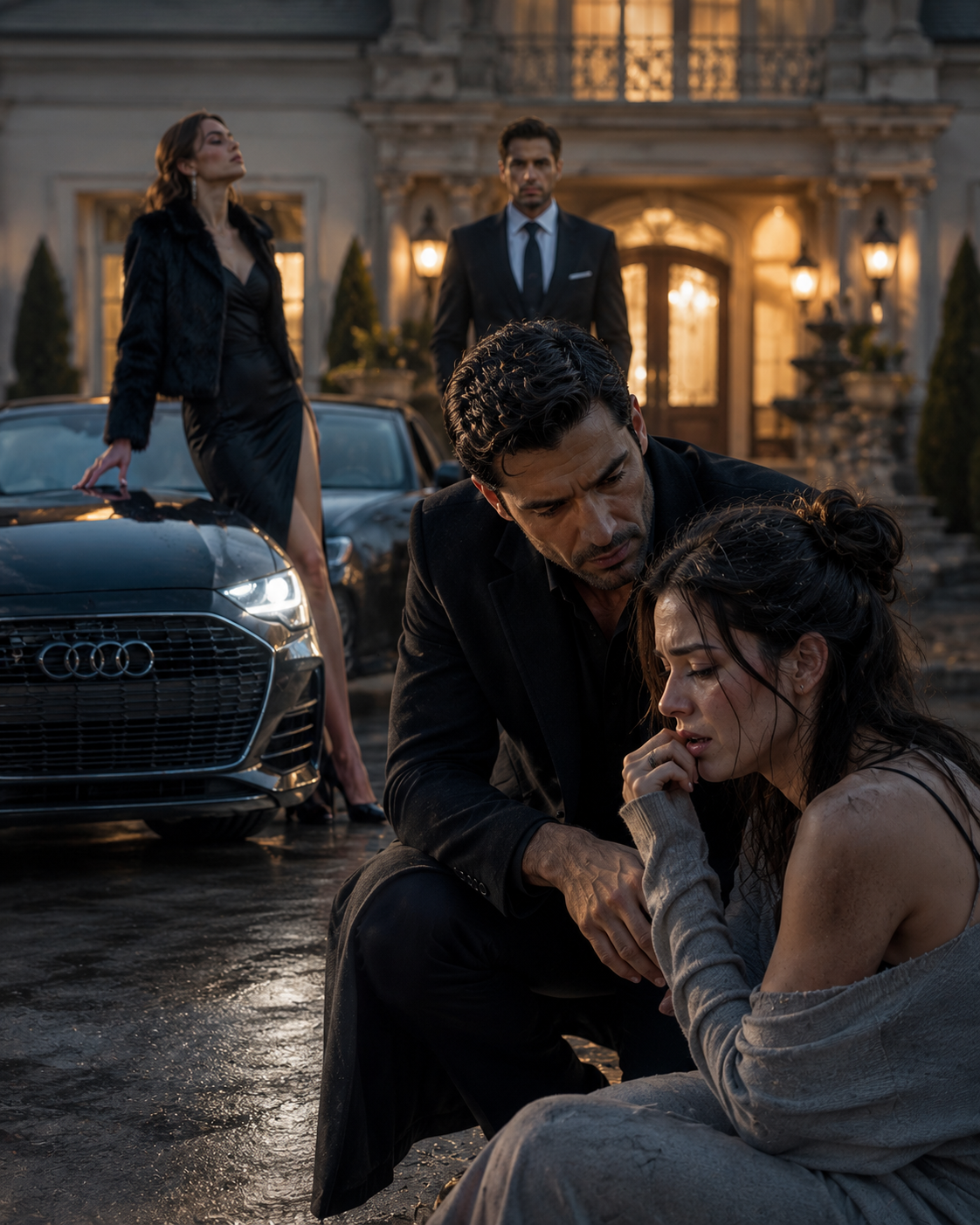 My Husband’s Mistress Took His Audi — Then the Stranger Who Saved Me Knew the Secret That Would Ruin Him