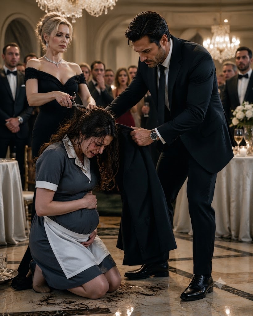 The Mafia Boss’s Fiancée Cut a Pregnant Maid’s Hair Before Forty Guests—Then He Covered Her With His Own Jacket