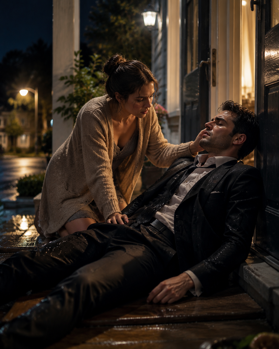 A Bleeding Mafia Boss Collapsed at Her Door at Midnight—When He Woke Up, He Already Knew Her Name