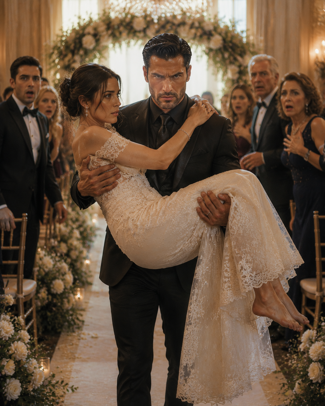 They Stole Her Wheelchair Before The Vows — Then The Groom’s Own Family Watched A Mafia Boss Carry Her Down The Aisle And Tear Their Secret Open
