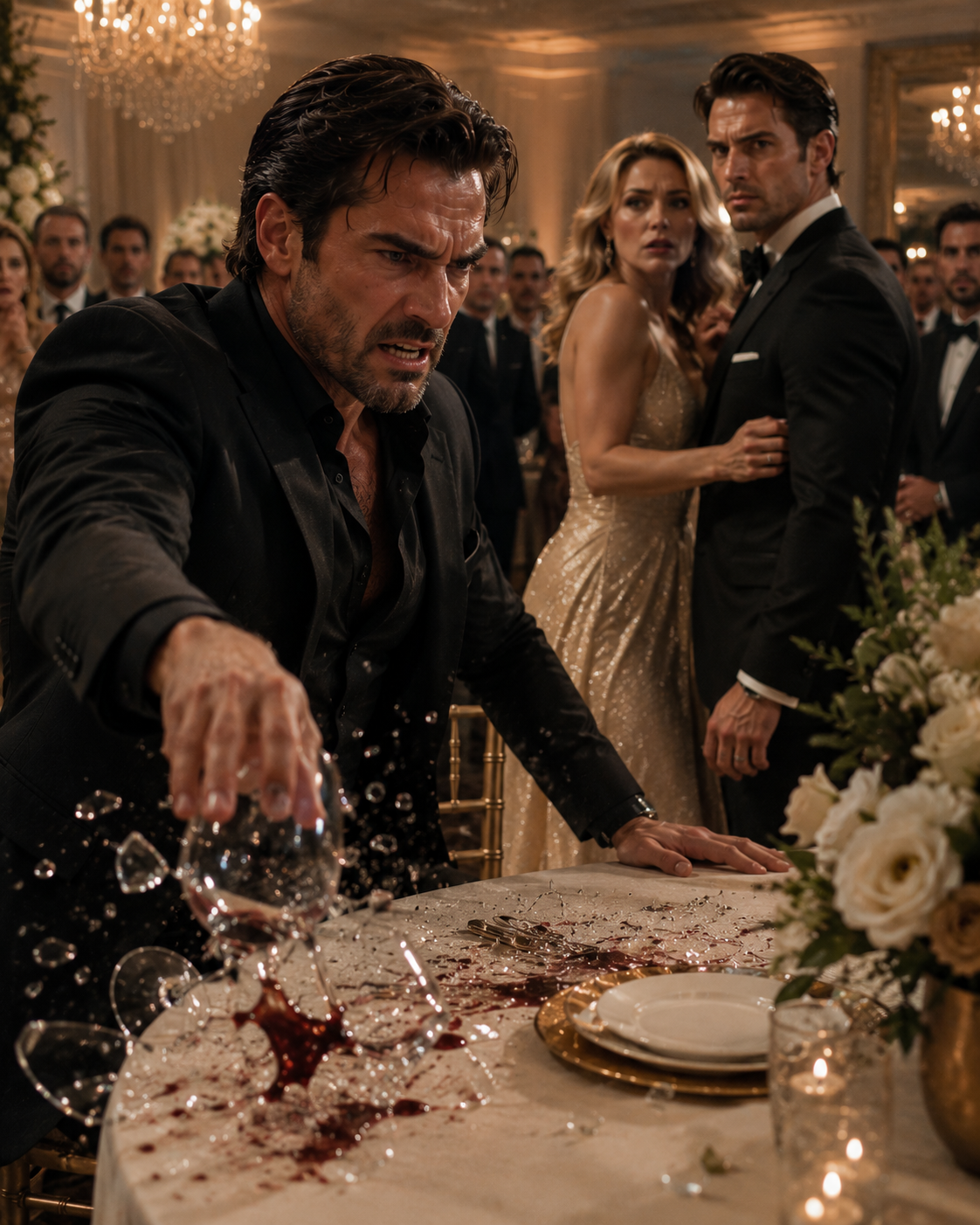 He Shattered His Glass the Moment He Saw His Ex-Wife’s New Man — Then Recognized the Face of the Family He’d Destroyed