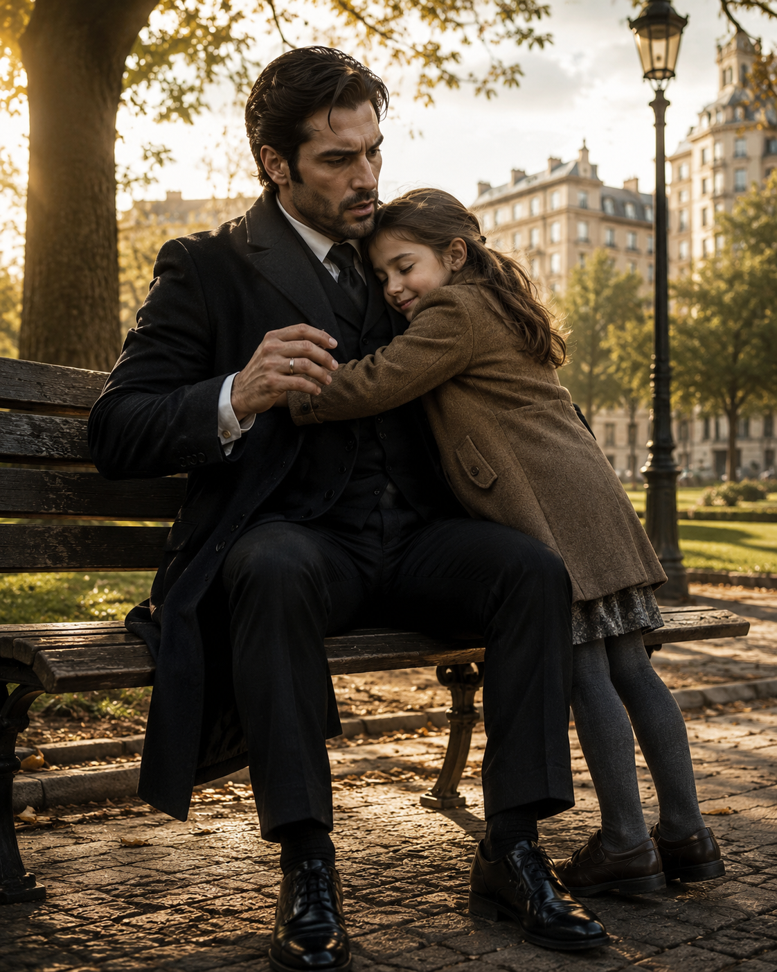 The City’s Most Dangerous Man Sat Frozen on a Park Bench — Then a Cleaner’s Daughter Hugged Him and Changed Everything