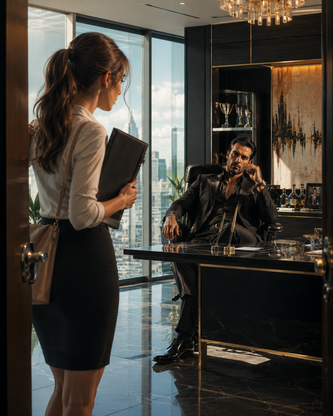 On Her First Day at Work, She Walked In on the City’s Most Dangerous Man — Then He Said She Owed Him
