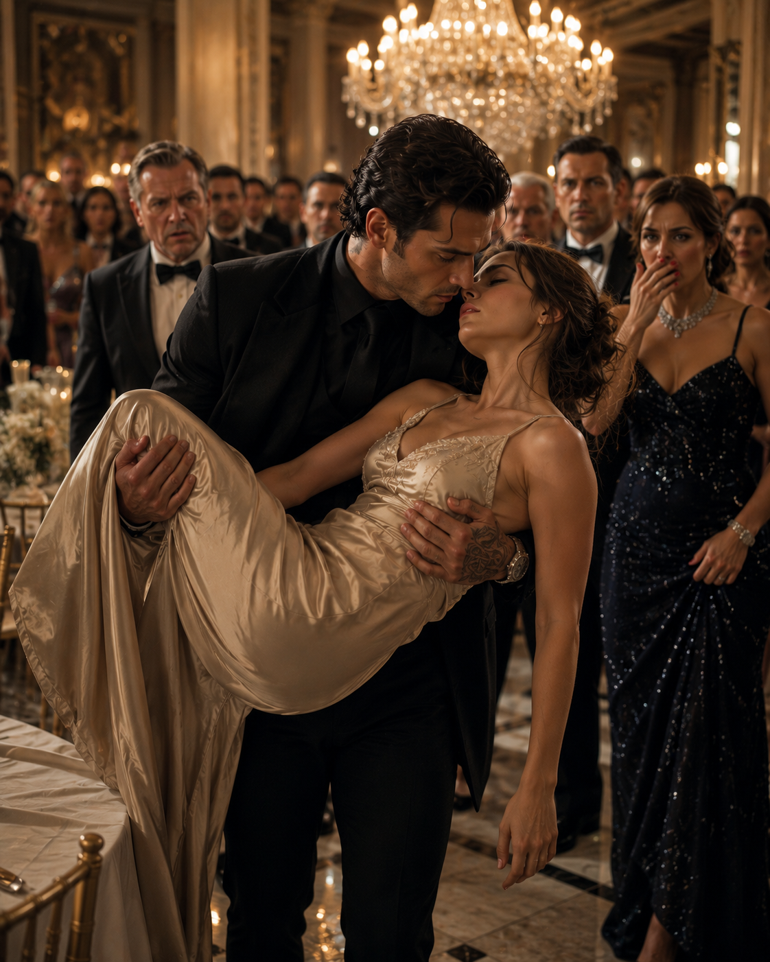 She Fainted at Her Father’s Business Gala — Then the Mafia Boss Whispered “Mine” Before Taking Her Away