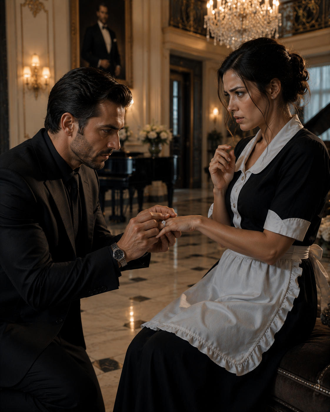 The Mafia Boss Slipped a Diamond Ring Onto His Housekeeper’s Finger — Then She Gave Him Three Conditions