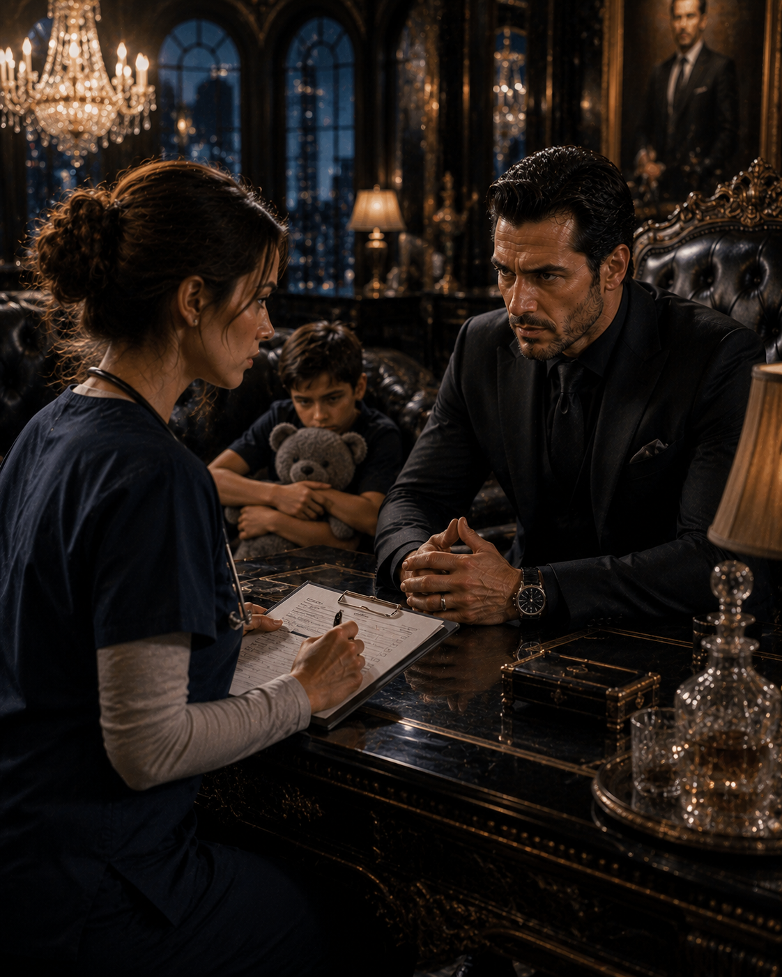 She Stamped the Mafia Boss’s Son as “Not a Priority” — Then His Father Summoned Her, Only to Reveal He Wanted Her to Save the Boy He Had Ruined by Protecting.