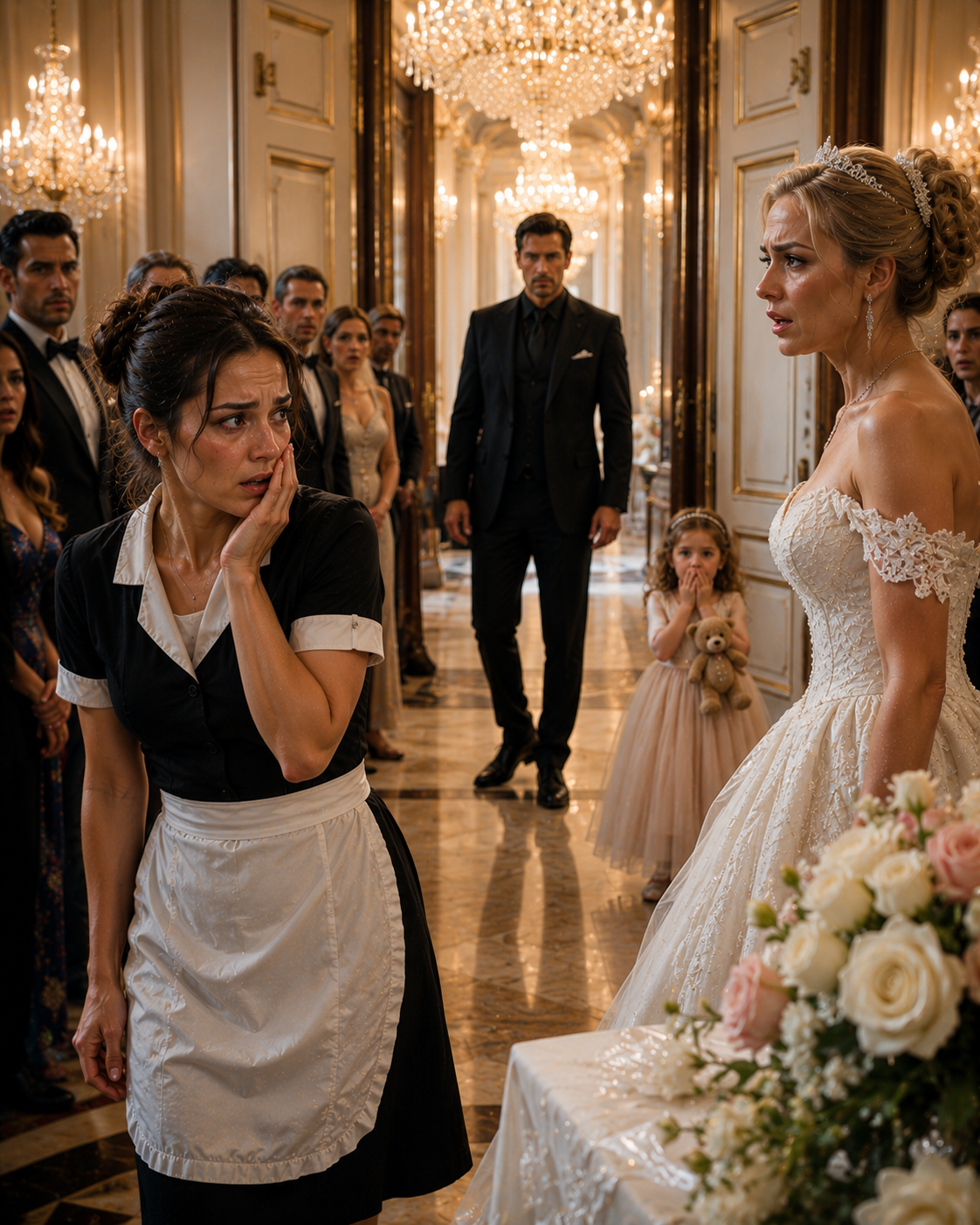 The Crime Boss’s Fiancée Slapped a Maid Where No One Was Supposed to See — But Her Three-Year-Old Daughter’s Scream Exposed the Cruelty and Ended the Wedding That Night.