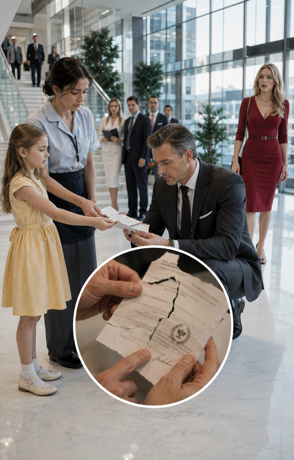The CEO’s Fiancée Tore Up the Maid’s Promotion — Then Her Little Girl Handed Him the Pieces and Exposed Everything.